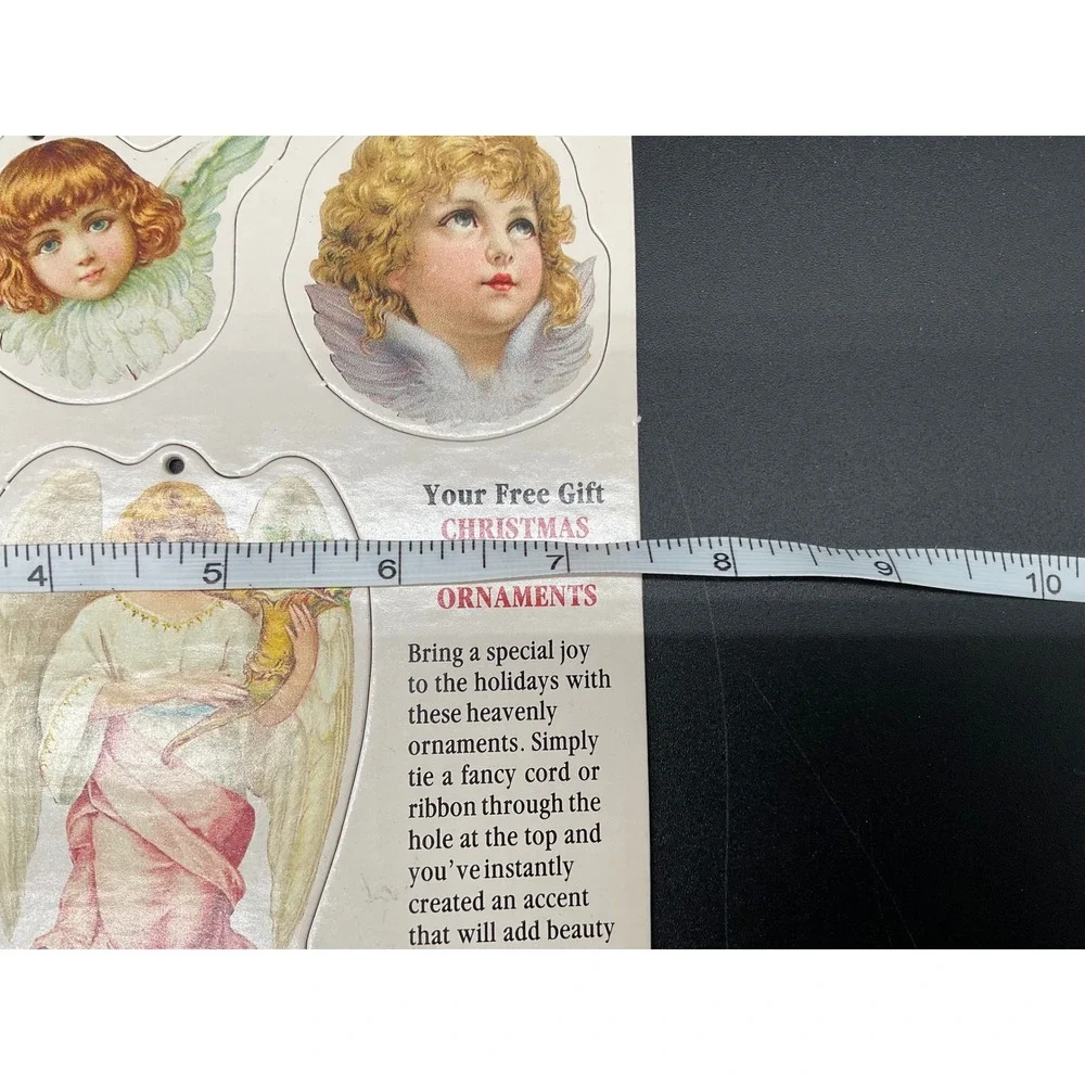 Christmas‎ Angel Ornament Sheet – Vintage Victorian Die-Cut Cherubs Ephemera